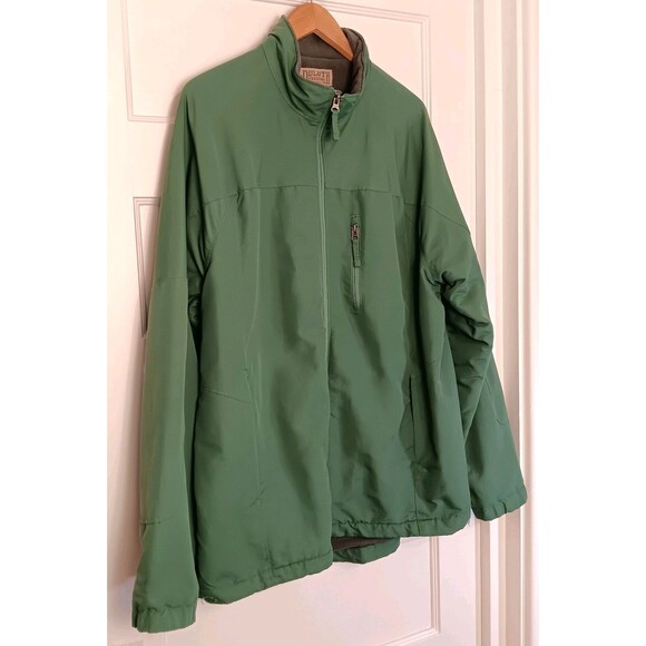 Duluth Trading Jacket Coat Men XLT Tall Green Barn Chore Fleece Lined Insulated - Picture 2 of 11